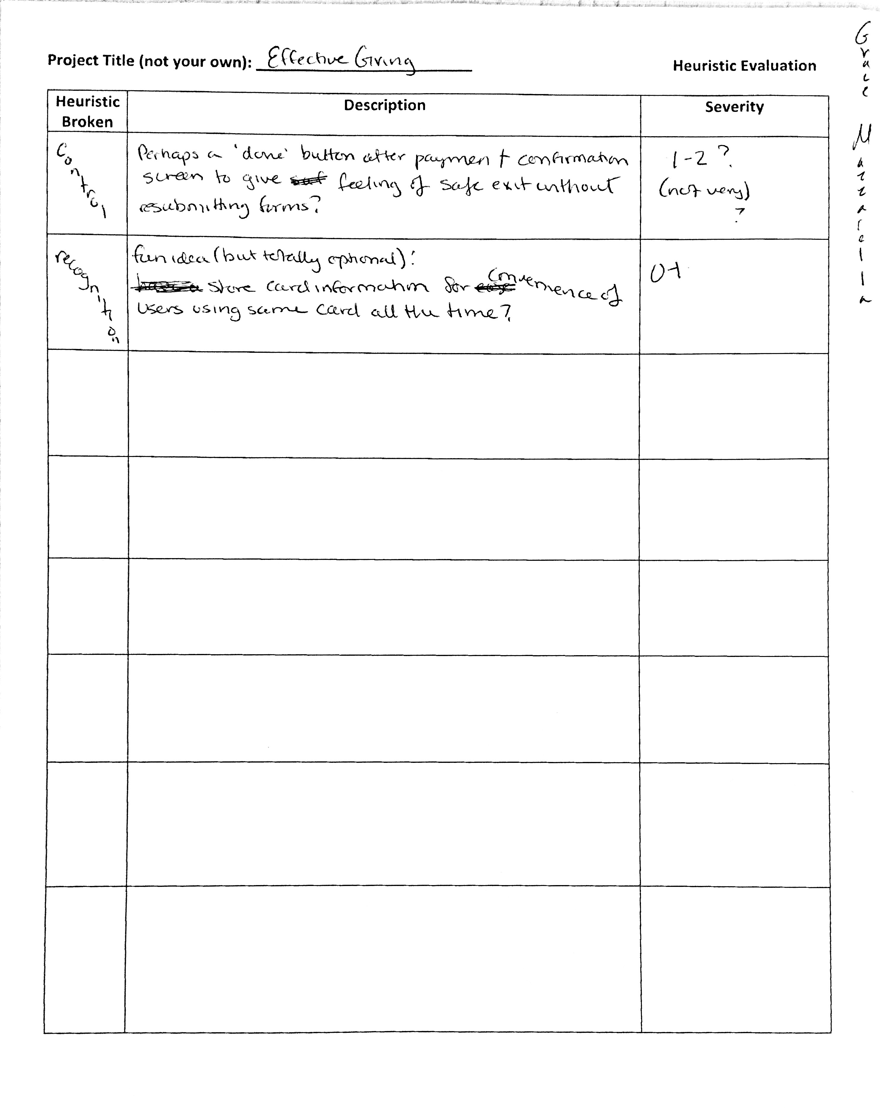 Heuristic Evaluation 1